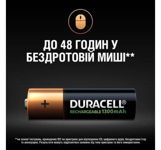 Duracell Акумулятор Duracell AA HR6 1300mAh * 4 (5007324)