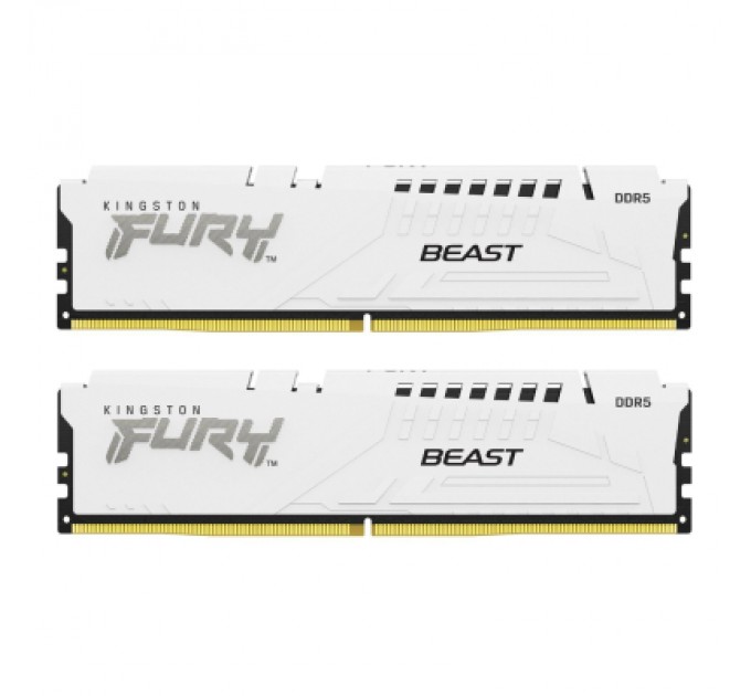 Kingston Fury (ex.HyperX) Модуль пам'яті для комп'ютера DDR5 64GB (2x32GB) 6400 MHz Beast White EXPO Kingston Fury (ex.HyperX) (KF564C32BWEK2-64)