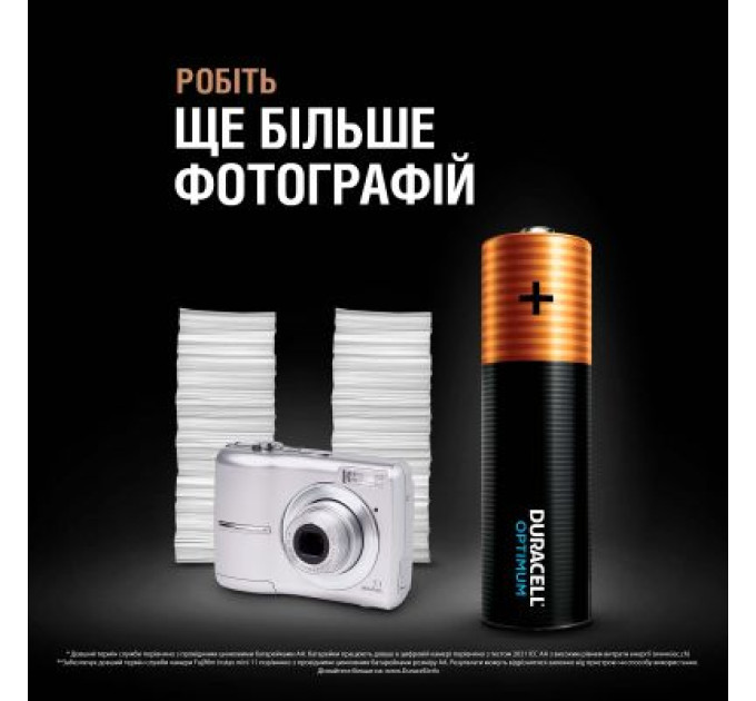 Duracell Батарейка Duracell Optimum AA лужні 8 шт. в упаковці (5014726 / 5015601)
