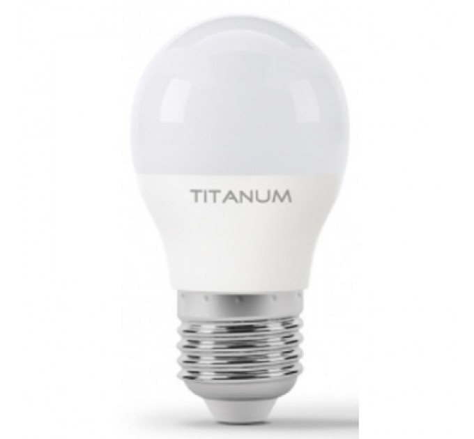 TITANUM Лампочка TITANUM G45 6W E27 4100K 220V (TLG4506274)