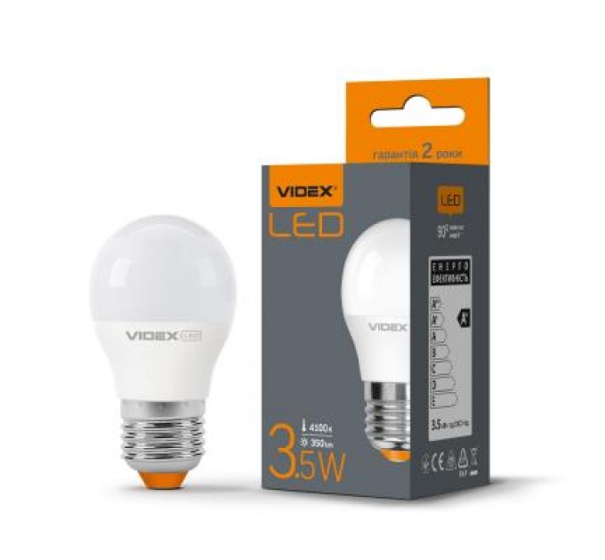 Лампочка Videx G45e 3.5W E27 4100K 220V (VL-G45e-35274)