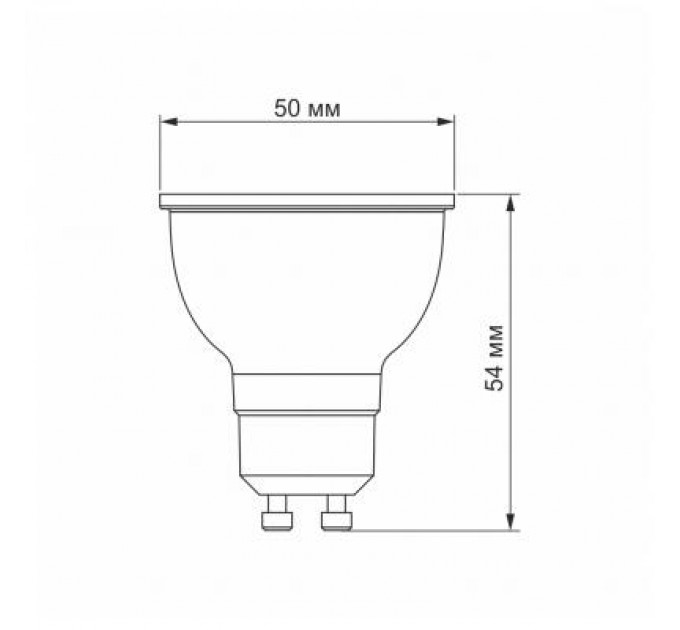 Videx Лампочка Videx LED MR16e 6W GU10 4100K 220V (VL-MR16e-06104)