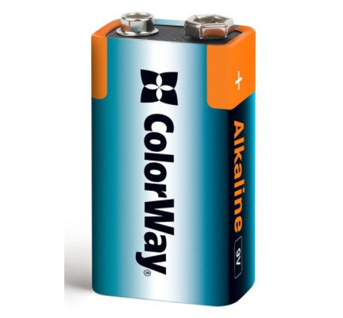 ColorWay Батарейка ColorWay Крона 6LR61 9V Alkaline Power * 1 (CW-BA6LR61-1BL)