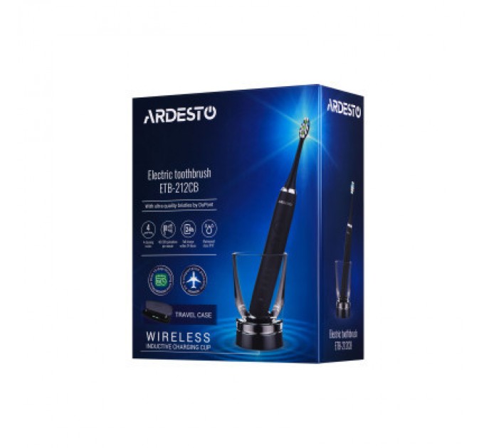 Електрична зубна щітка Ardesto ETB-212CB