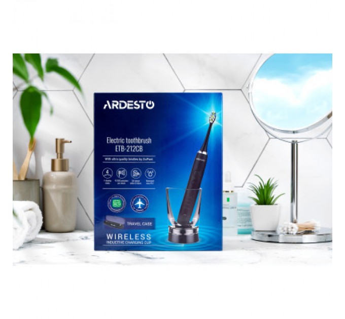 Електрична зубна щітка Ardesto ETB-212CB