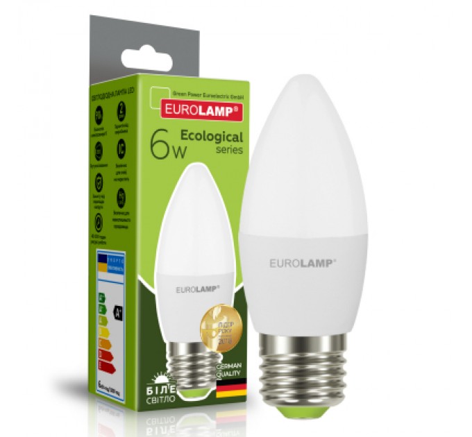 Eurolamp Лампочка Eurolamp LED CL 6W E27 4000K 220V (LED-CL-06274(P))