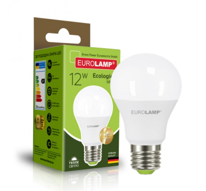 Eurolamp Лампочка Eurolamp LED А60 12W E27 3000K 220V (LED-A60-12273(P))