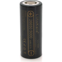 Акумулятор 26650 5000mAh (5100-5500mAh) 25A, 3.7V (2.5-4.2V), Black, 2шт в уп., ціна за 1шт Liitokala (Lii-50A / 23383)