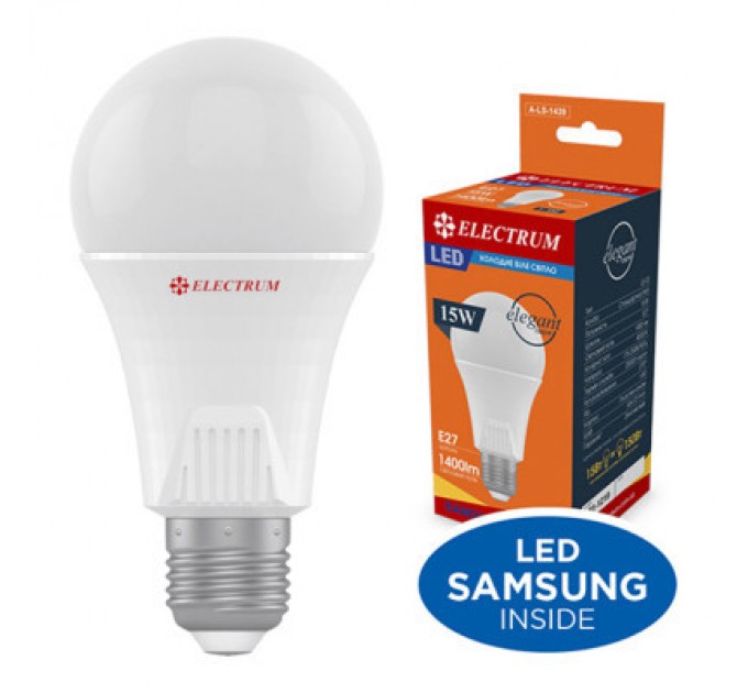 Лампочка Electrum A65 15W PA LS-33 Elegant E27 4000K (A-LS-1439)