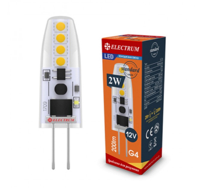 Electrum Лампочка Electrum 2W Si LC- 6 G4 4000K (A-LC-0908)