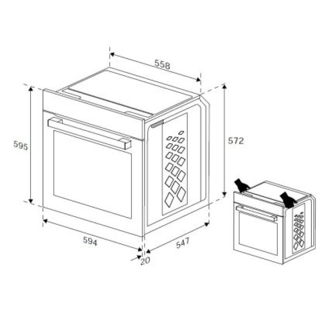 Beko Духова шафа Beko BBIE123002XD