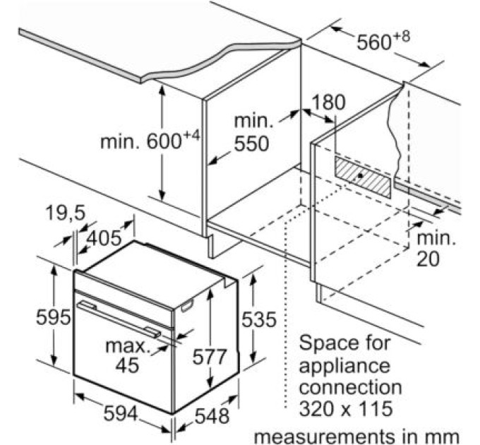 Bosch Духова шафа Bosch HBG7741W1