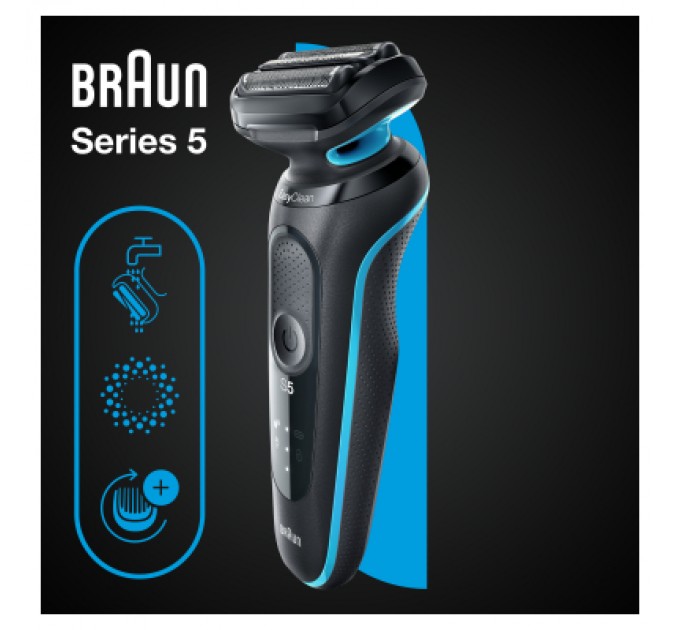 Braun Електробритва Braun Series 5 51-M1000s BLACK / MINT