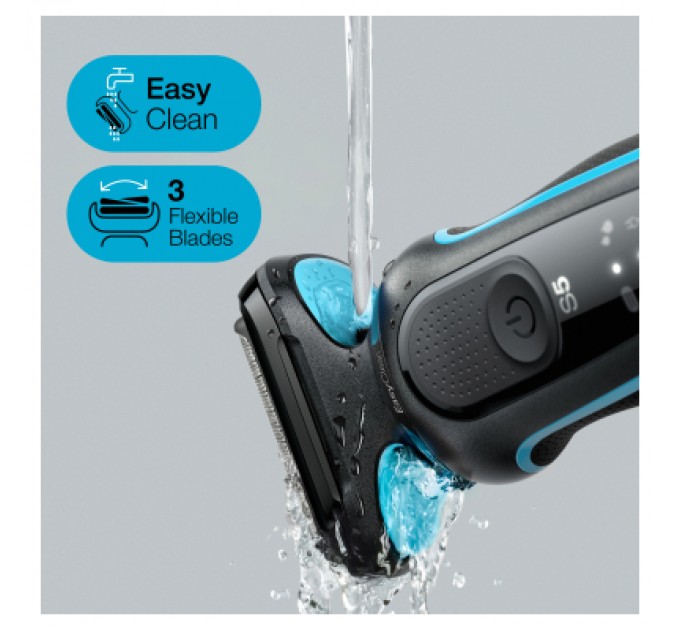 Braun Електробритва Braun Series 5 51-M1000s BLACK / MINT