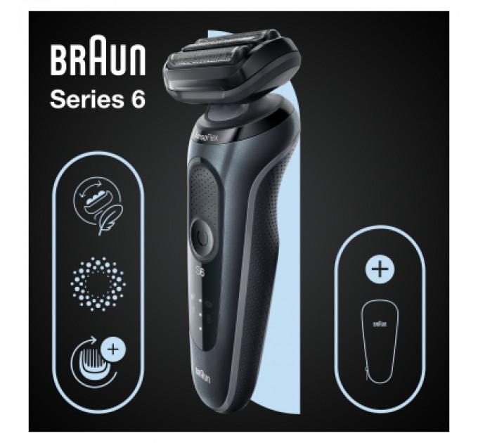 Braun Електробритва Braun Series 6 61-N1000s BLACK / BLACK
