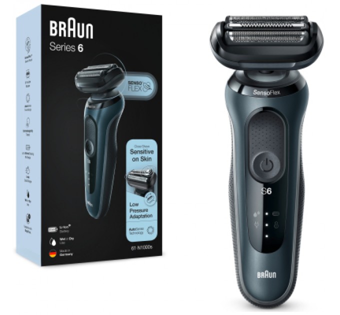 Braun Електробритва Braun Series 6 61-N1000s BLACK / BLACK