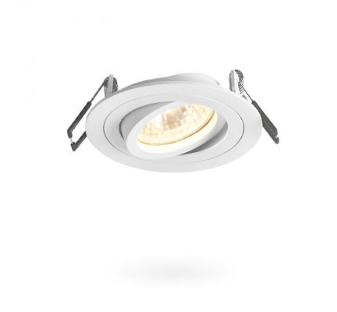 Світильник точковий Videx під лампу GU10 врізний Круглий Білий (VL-SPF08R-W)