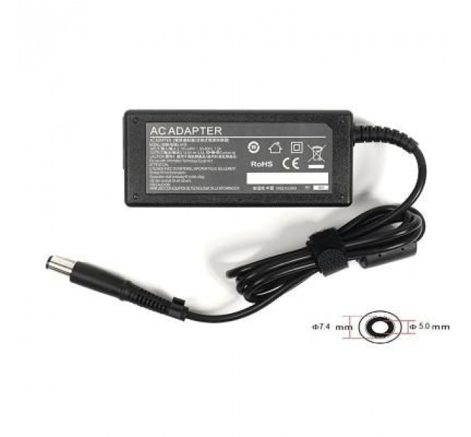 Блок живлення до ноутбуку PowerPlant HP 220V, 18.5V 65W 3.5A (7.4*5.0) (HP65E7450)
