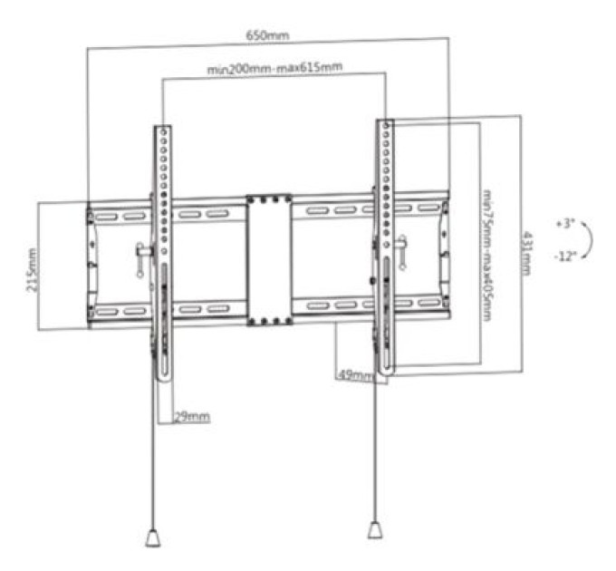 Gembird Кронштейн Gembird WM-80T-01
