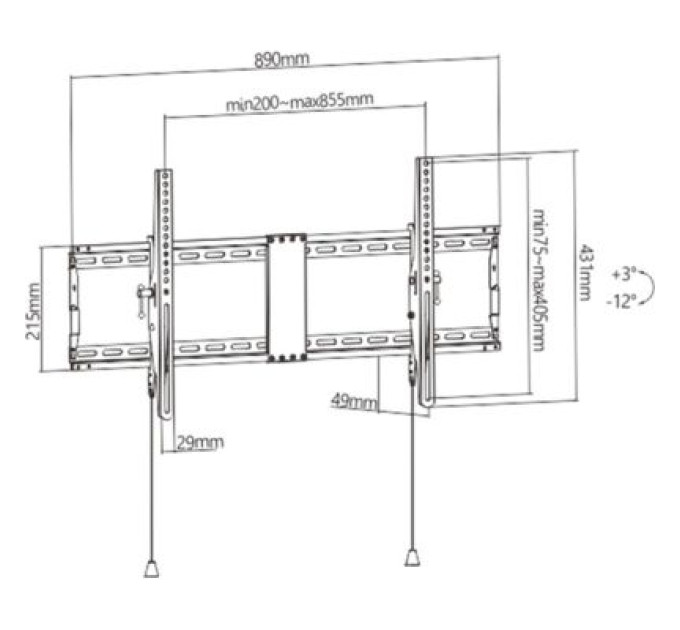 Gembird Кронштейн Gembird WM-90T-01