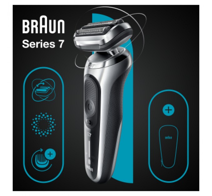 Braun Електробритва Braun Series 7 71-S1000s SILVER / BLACK
