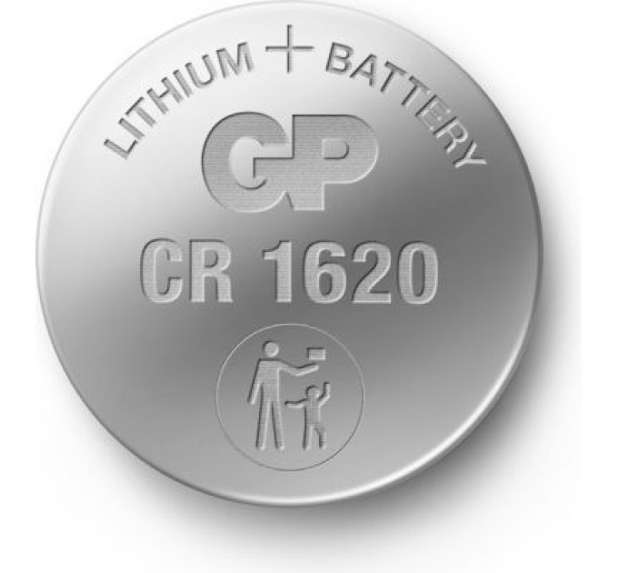 Gp Батарейка Gp CR1620 Lithium 3.0V * 1 (відривається) (CR1620-7U5 / 4891199063886)