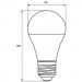 Лампочка Eurolamp LED A60 7W E27 4000K 220V акция 1+1 (MLP-LED-A60-07274(E))