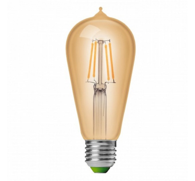 Лампочка Eurolamp ST64 7W E27 2700K (MLP-LED-ST64-07273(Amber))