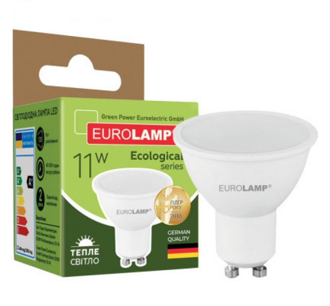 Eurolamp Лампочка Eurolamp LED SMD MR16 11W GU10 3000K 220V (LED-SMD-11103(P))