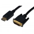 Assmann Кабель мультимедійний Display Port to DVI 24+1pin, 2.0m Assmann (AK-340306-020-S)