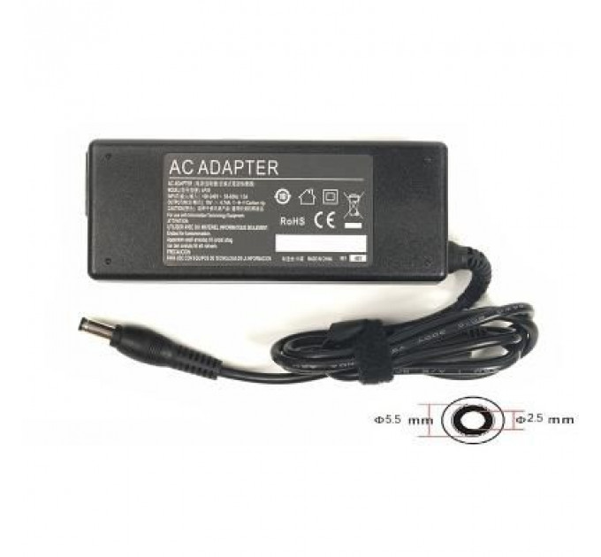 Блок живлення до ноутбуку PowerPlant HP 220V, 19V 90W 4.74A (5.5*2.5) (HP90F5525)