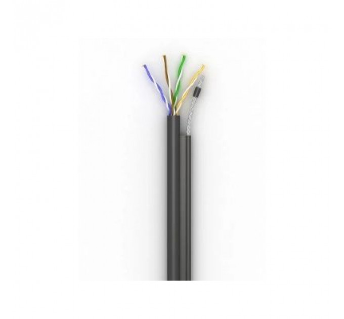 Кабель мережевий OK-Net UTP-cat.5E-SL, трос 4*0,5мм, outdoor, 500м (КППт-ВП (100) 4*2*0,49 / 500)