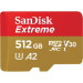 SanDisk Карта пам'яті SanDisk 512GB microSD class 10 UHS-I U3 V30 Extreme (SDSQXAV-512G-GN6MA)
