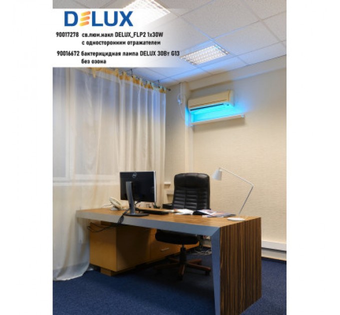 Delux Лампочка Delux T8 15W G13 бактериц. без озона (Boric Germicidal) (90016671)