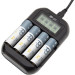 PowerPlant Зарядний пристрій для акумуляторів PowerPlant PP-UN4 (AA, AAA / input microUSB DC 5V/2A) (PP-UN4)