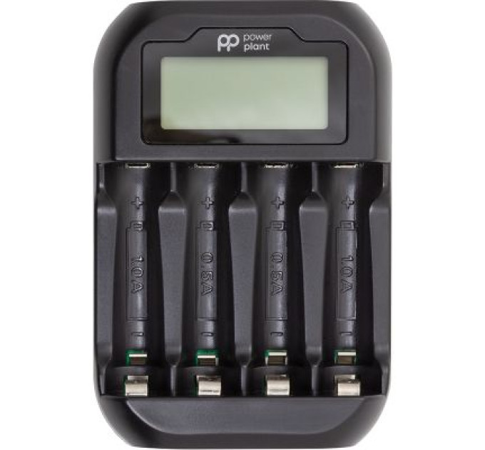 PowerPlant Зарядний пристрій для акумуляторів PowerPlant PP-UN4 (AA, AAA / input microUSB DC 5V/2A) (PP-UN4)