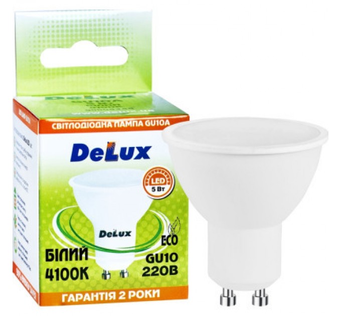 Delux Лампочка Delux GU10A 5Вт 4100K (90011747)