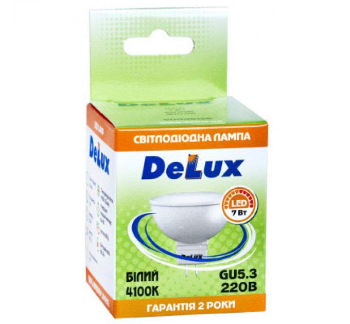 Delux Лампочка Delux JCDR 7Вт 4100K 220В GU5.3 (90020569)