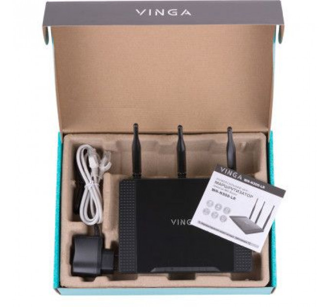 Маршрутизатор Vinga WR-N300 Long Range (WR-N300-LR)