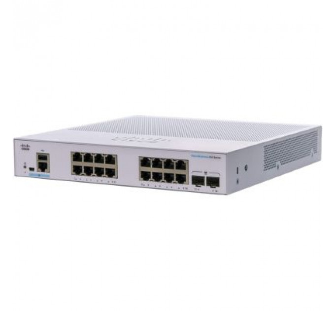 Комутатор мережевий Cisco CBS250-16T-2G-EU