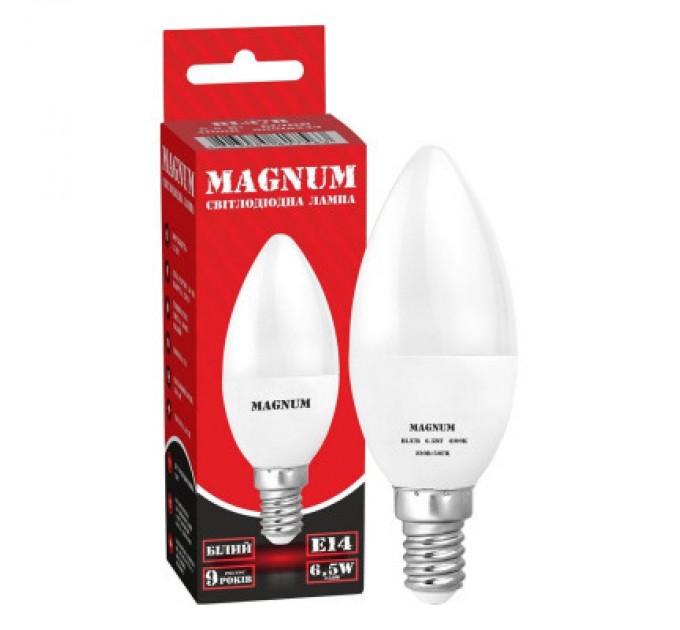 MAGNUM Лампочка MAGNUM BL37B 6,5Вт 4100K 220В E14 (90018243)