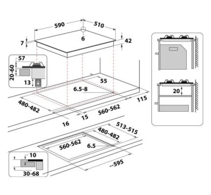 Whirlpool Варочна поверхня Whirlpool GOA6425/NB1
