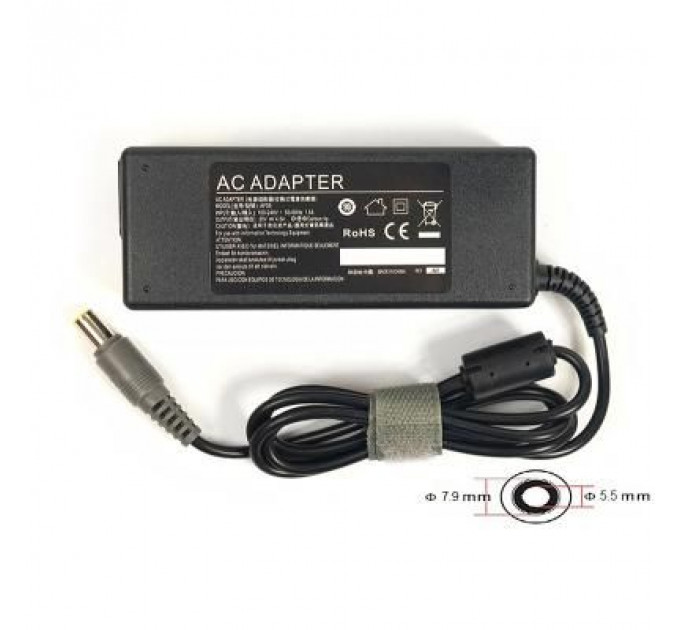 Блок живлення до ноутбуку PowerPlant IBM/LENOVO 220V, 20V 90W 4.5A (7.9*5.5) (IB90H7955)