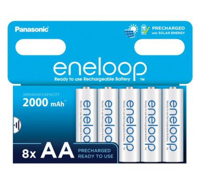 Panasonic Акумулятор Panasonic Eneloop AA 2000mAh NI-MH * 8 (BK-3MCDE/8HH)