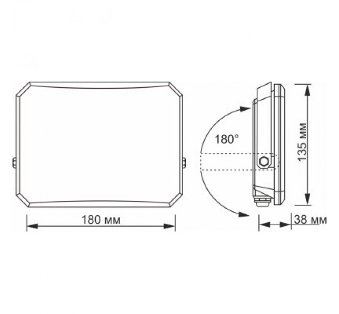 Videx Прожектор Videx VLE-F3-0505B
