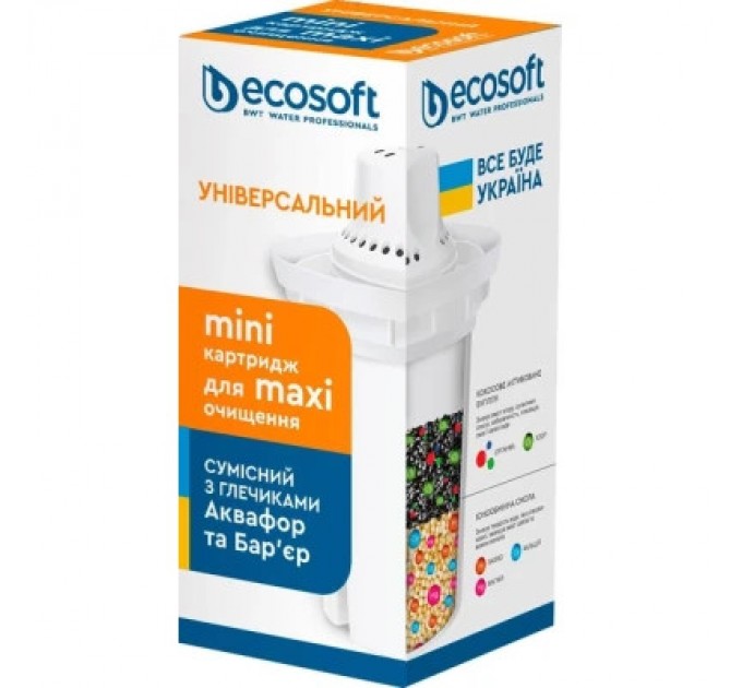 Ecosoft Картридж для фільтра глечика Ecosoft Картридж для глечиків універсальний (4820056801439)