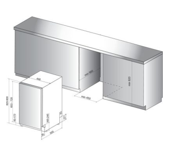 Whirlpool Посудомийна машина Whirlpool WSIO3O34PFEX