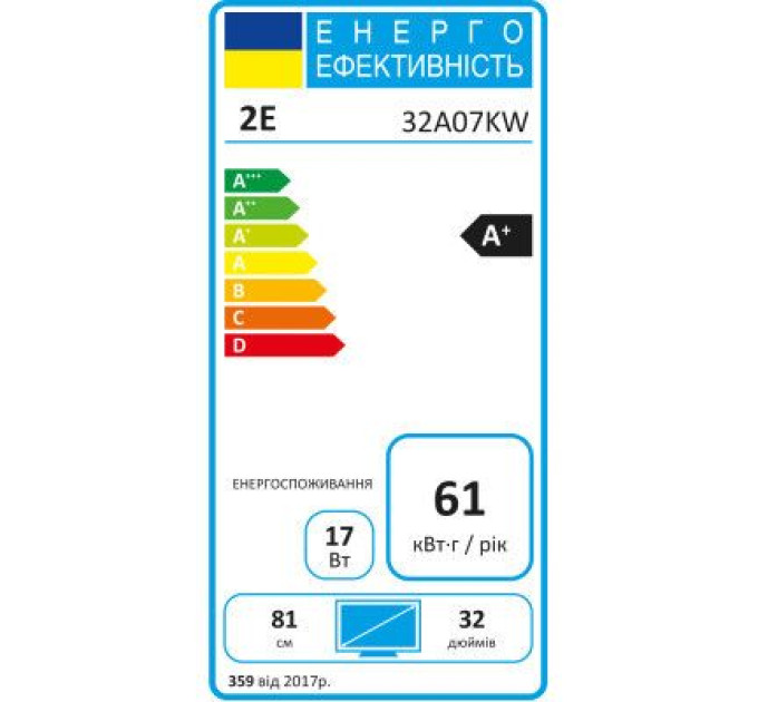 2E Телевізор 2E 32A07KW (2E-32A07KW)