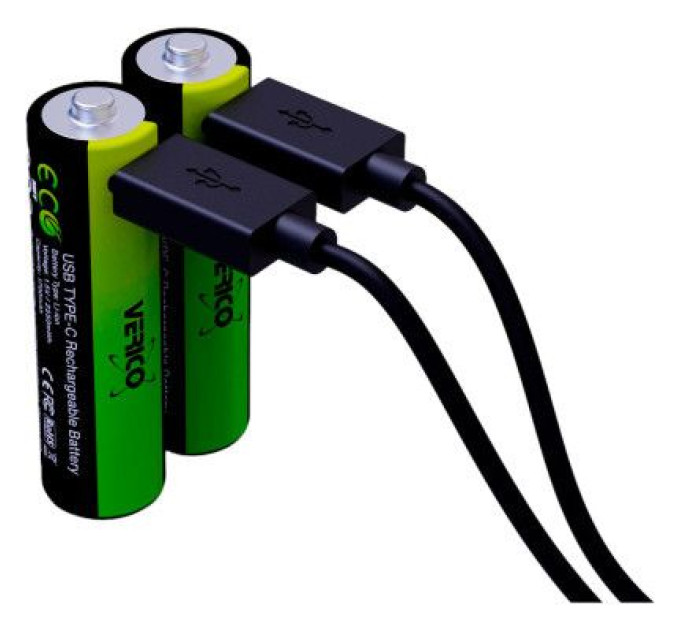 Verico Акумулятор Verico AA USB Type-C 1700mAh 1.5V Li-ion * 2 (LoopEnergy) (1UDBT-A1WEA2-NN)