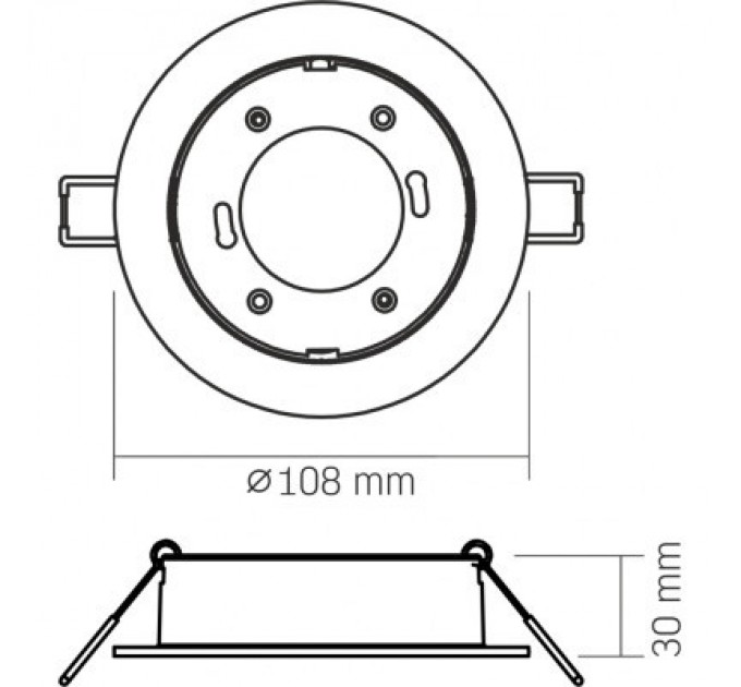 Videx Світильник точковий Videx VL-SPF27R-W